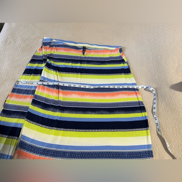 Jessica Simpson Plus Striped Multicolor Women's Skirt 2X - Picture 3 of 7